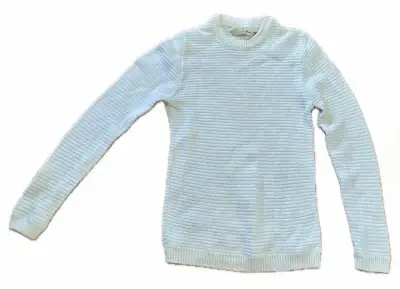 Suéter de punto blanco para mujer - miniatura 1