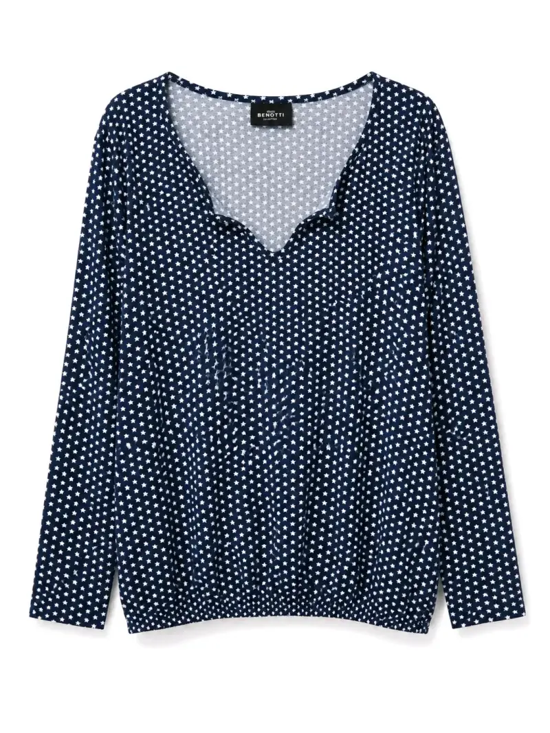 Polera manga larga Benotti con estrellas