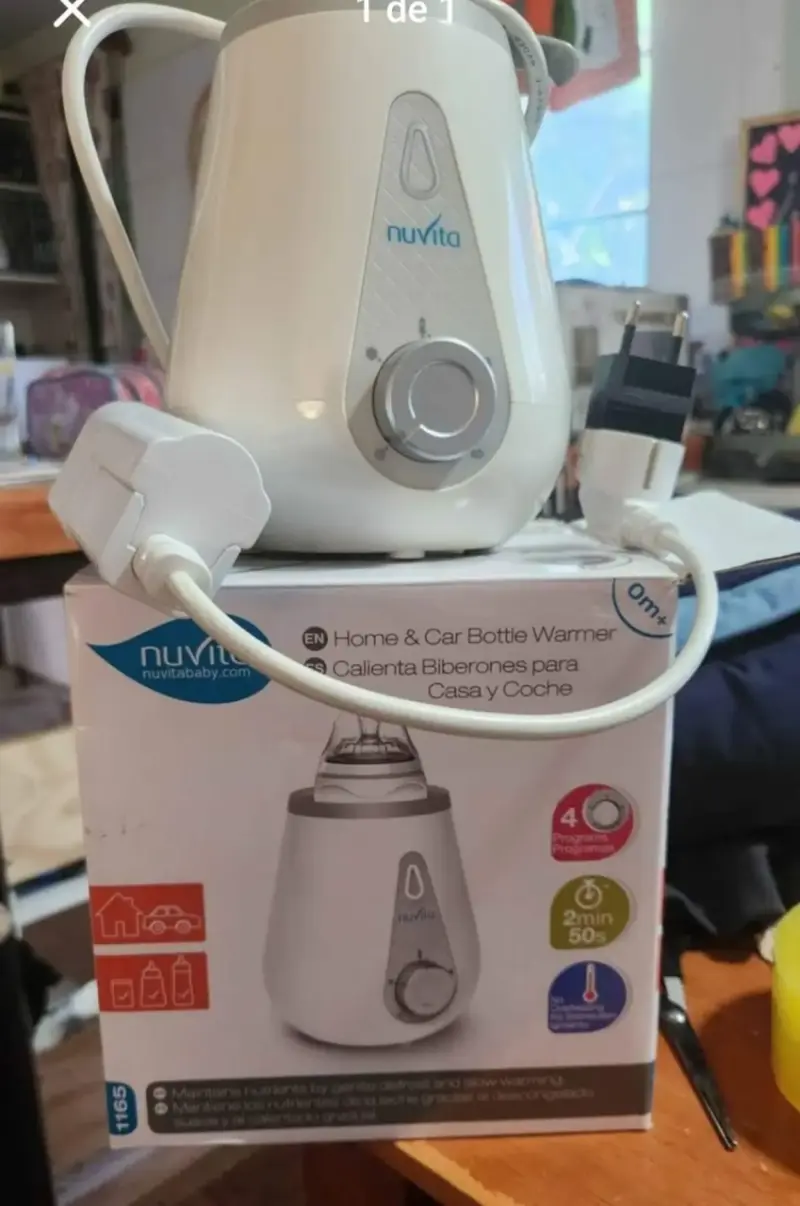 Calienta biberones Nuvita para casa y coche