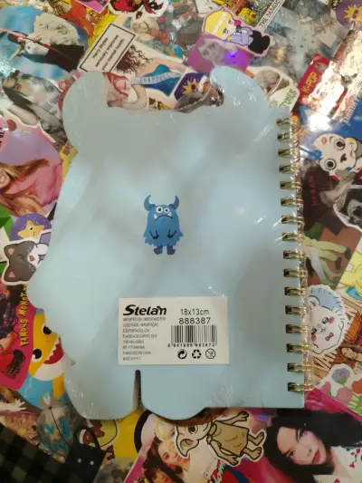 Cuaderno espiral con diseño de monstruo azul - miniatura 2