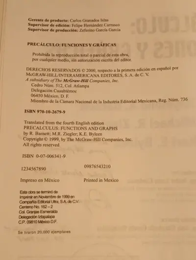 Libro Precálculo Funciones y Gráficas 4ta Edición - miniatura 3
