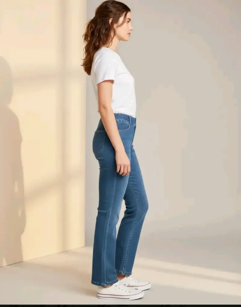 Leggins azul denim para mujer - 2