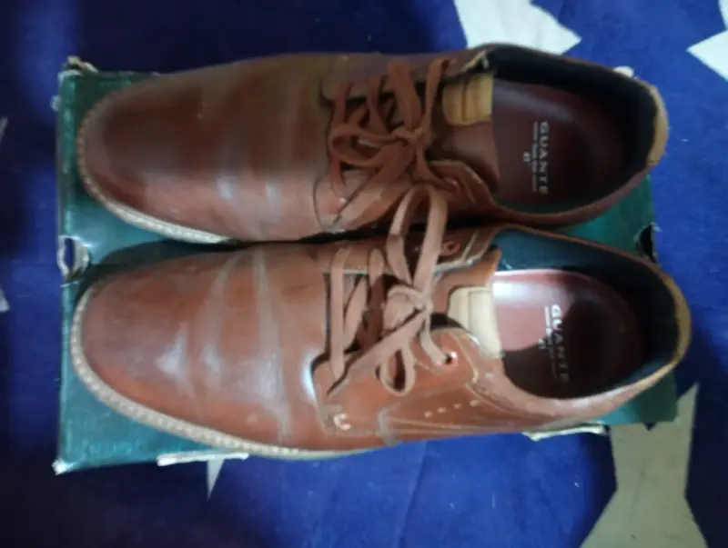 Zapatos de cuero marrón Guante para hombre - 2