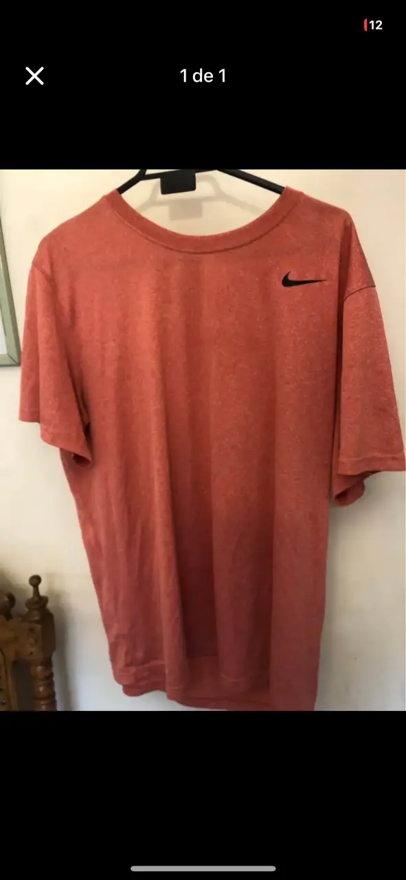 Polera Nike roja para hombre