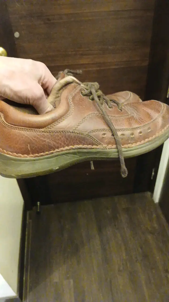 Zapatos de cuero marrón para hombre - 2