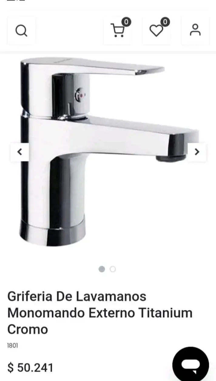 Grifería monomando cromado para baño - 6