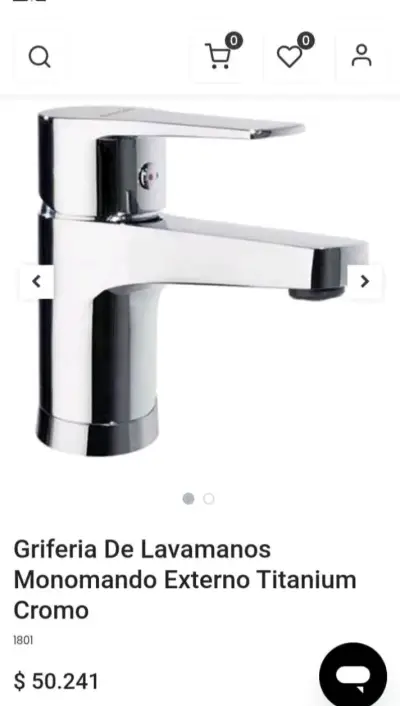 Grifería monomando cromado para baño - miniatura 6