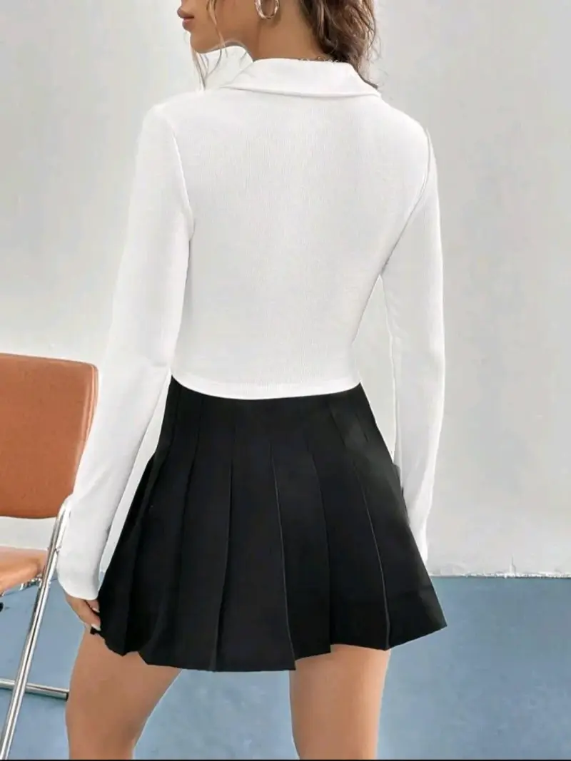 Polera blanca con corazón - 3