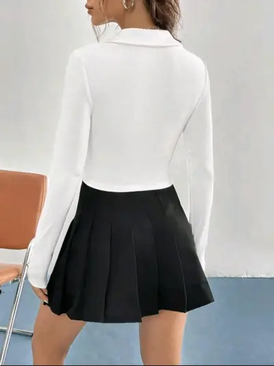 Polera blanca con corazón - miniatura 3
