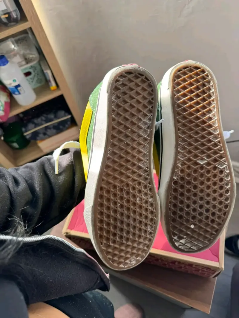 Zapatillas Vans Knu Skool Verdes con amarillo - 5