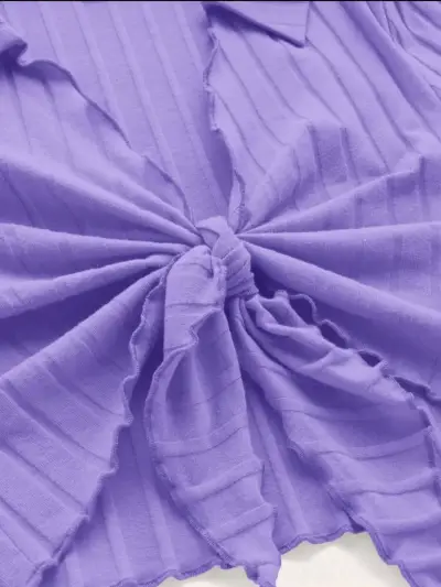 Blusa morada Shein con nudo frontal - miniatura 3