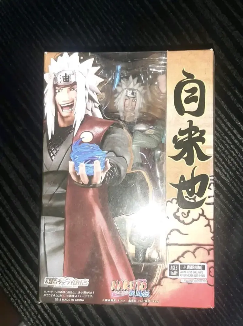 Figura bootleg de acción Jiraiya Naruto Shippuden