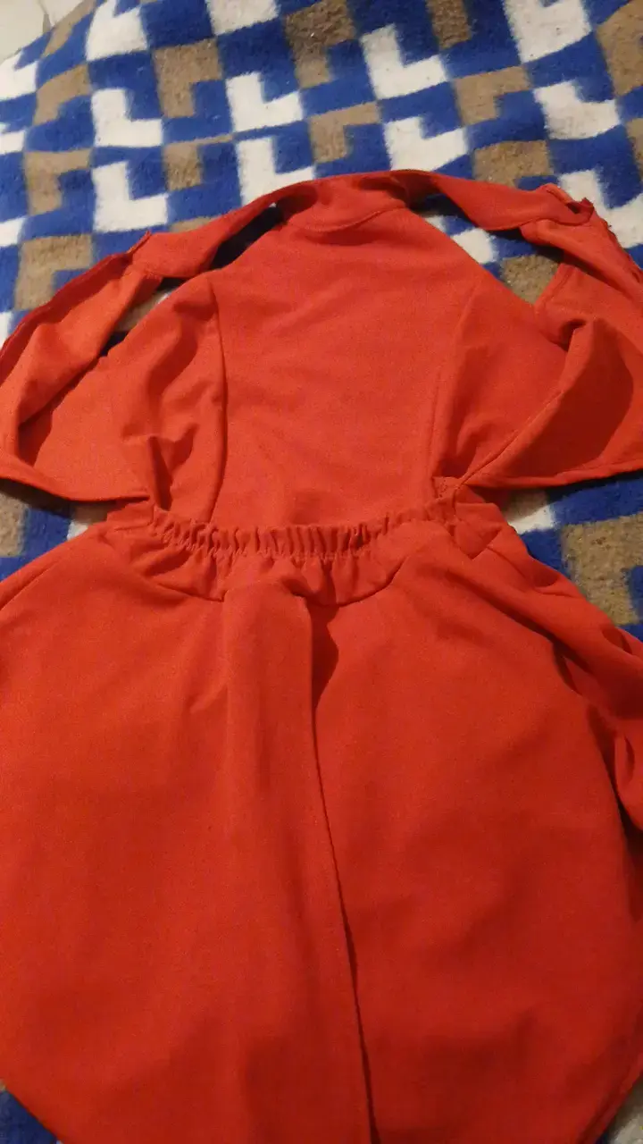 Vestido corto rojo elegante - 3