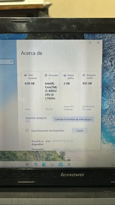 Laptop Lenovo con pantalla HD - miniatura 5