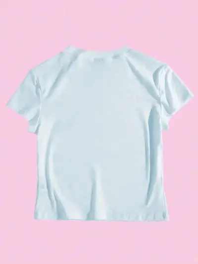 Polera celeste con diseño Grecia - miniatura 3