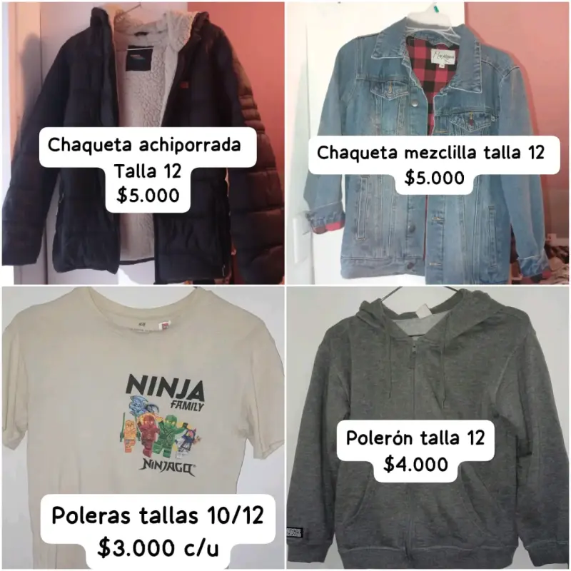 CLOSET SALE NIÑO TALLA 12