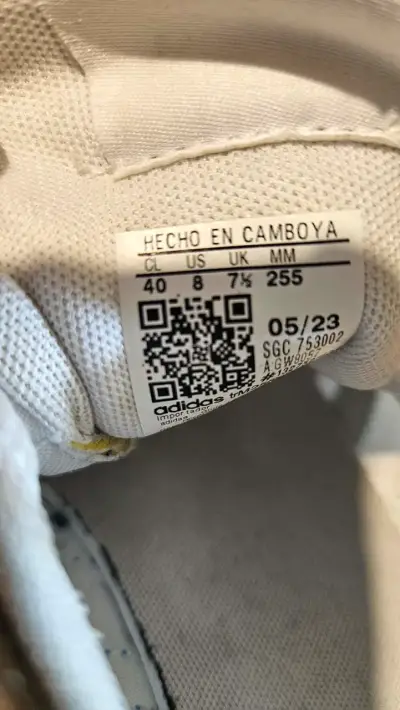 Zapatillas deportivas blancas con rayas azules - miniatura 4