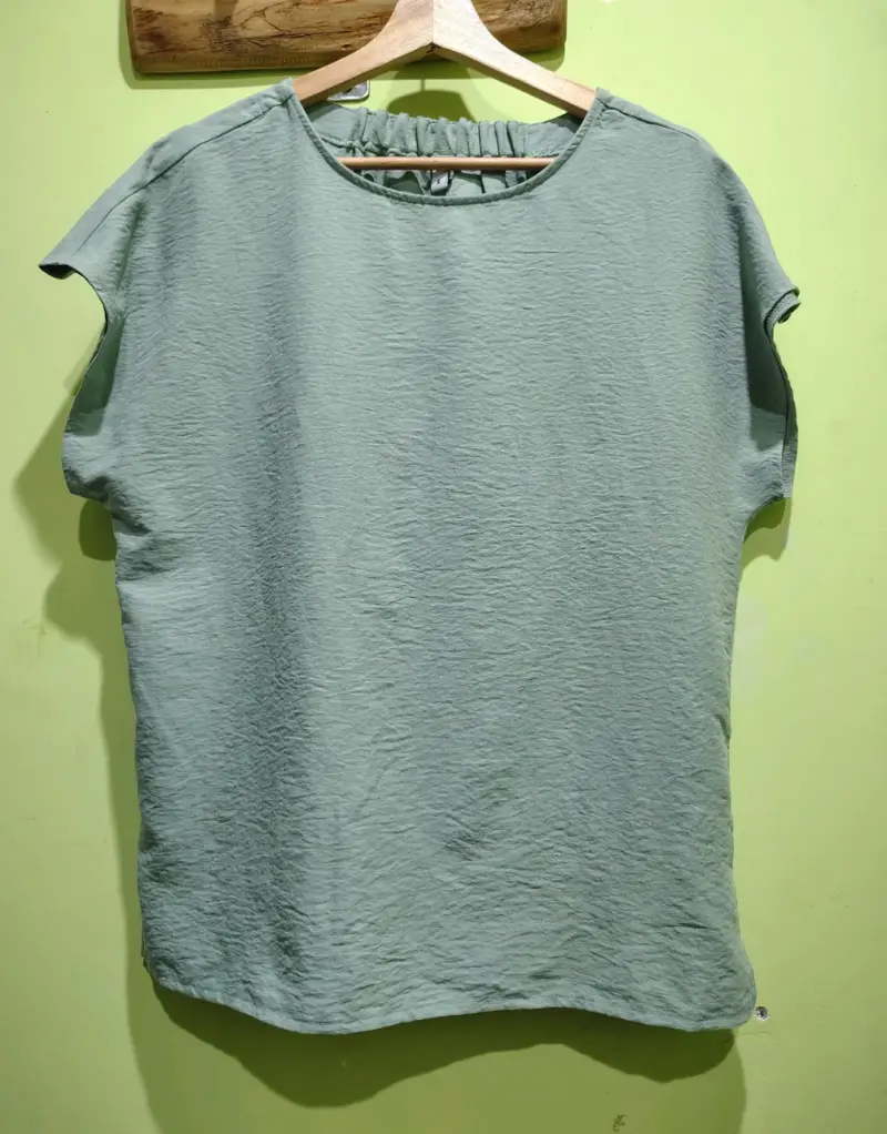 Blusa verde oliva para mujer - 1