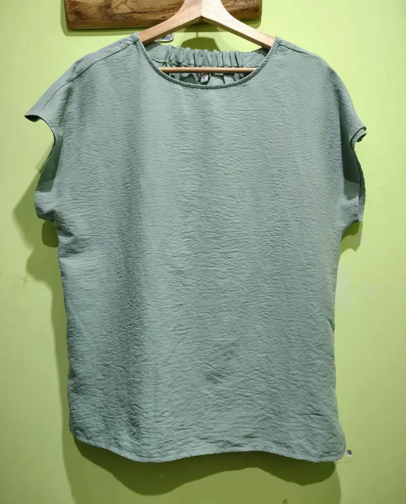 Blusa verde oliva para mujer - 2