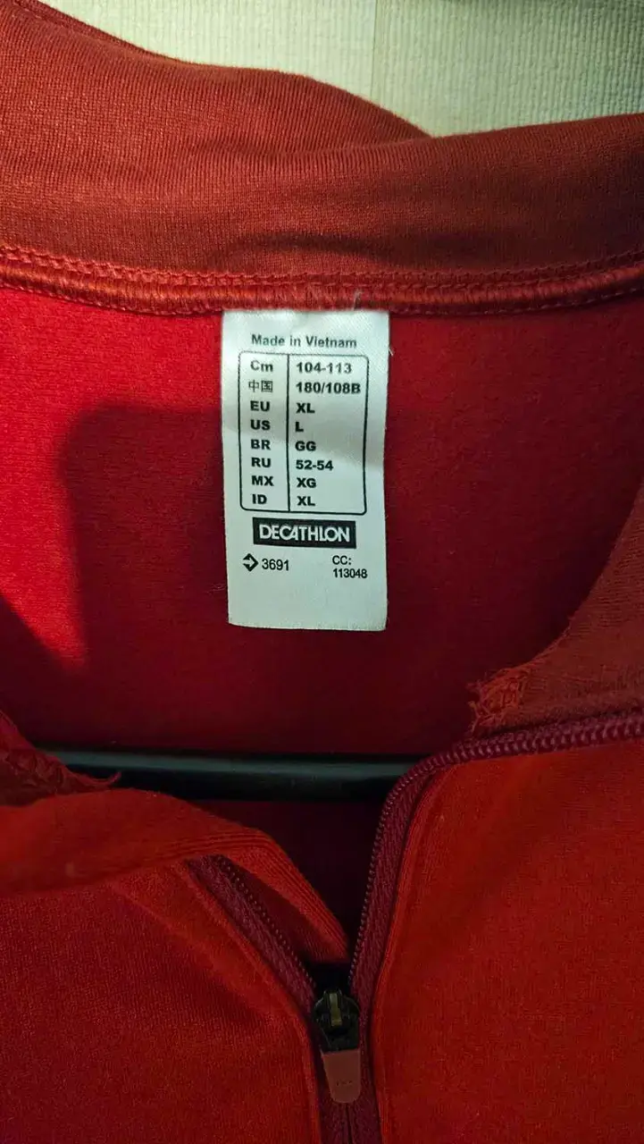 Polerón deportivo rojo Quechua para hombre - 2