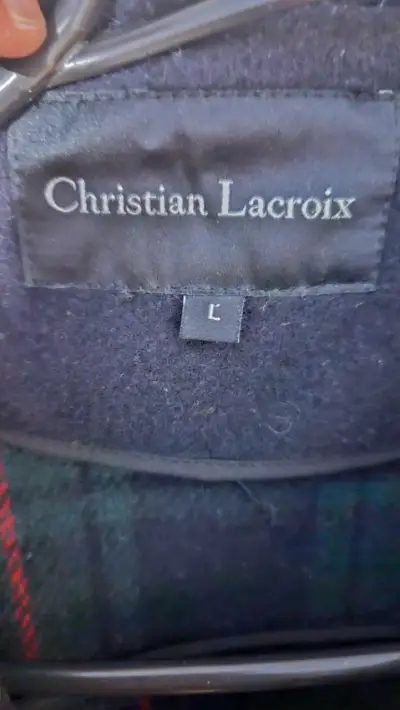 Abrigo azul marino Christian Lacroix - miniatura 2