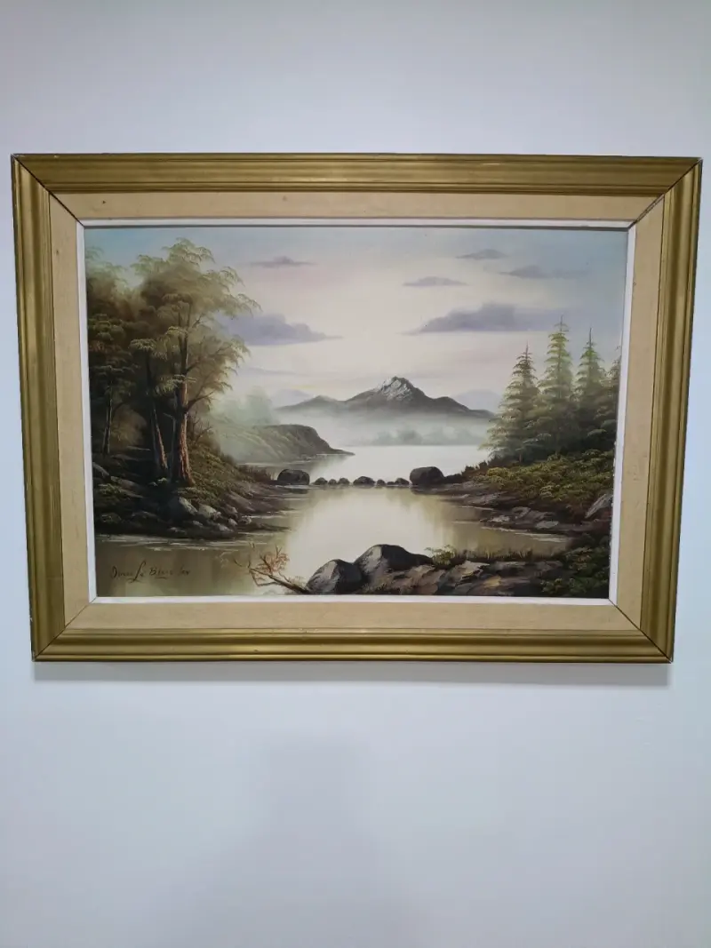 Cuadro Pintura Al Óleo Omar Le Blanc Año 2004 - 1