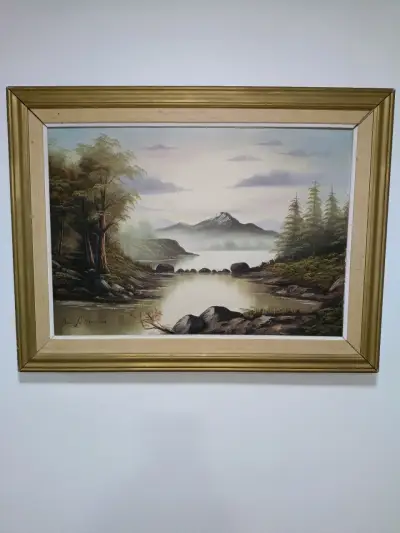 Cuadro Pintura Al Óleo Omar Le Blanc Año 2004 - miniatura 1