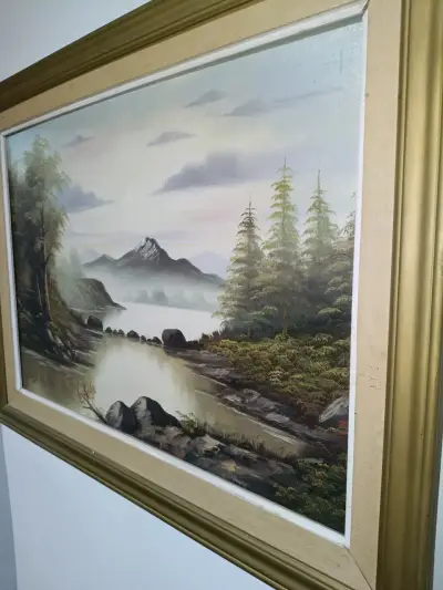 Cuadro Pintura Al Óleo Omar Le Blanc Año 2004 - miniatura 3