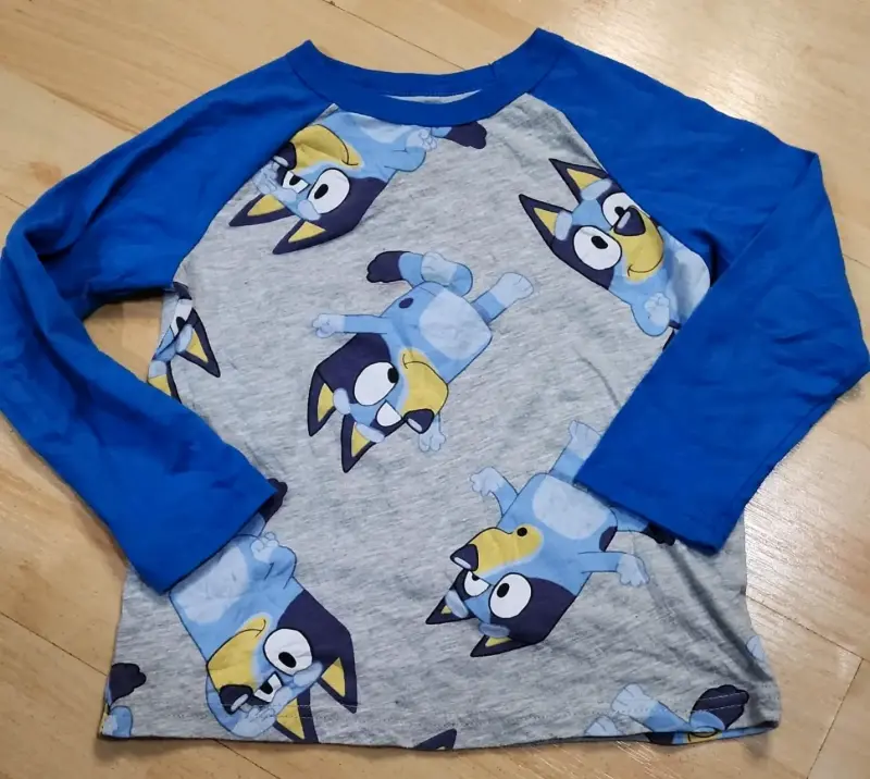 Polera infantil Bluey manga larga