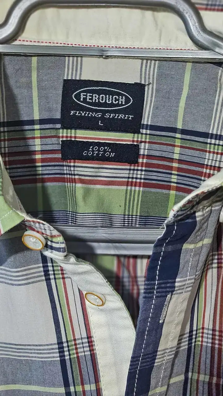 Camisa a cuadros de manga corta para hombre - 2