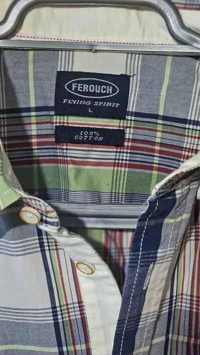 Camisa a cuadros de manga corta para hombre - miniatura 2