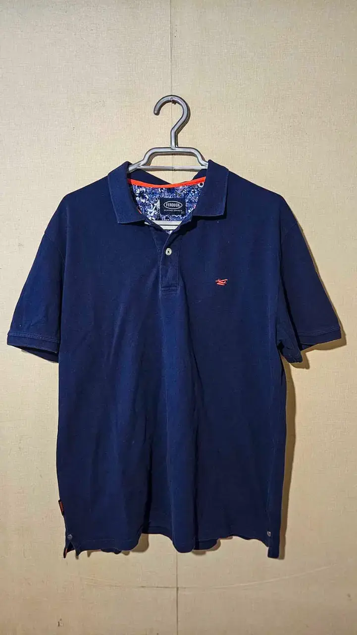 Polera polo azul marino hombre