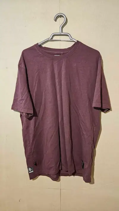 Polera burdeos de algodón para hombre - miniatura 1