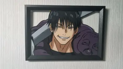 Toji Fushiguro (vidrio pintado) 30x20 cms - miniatura 1