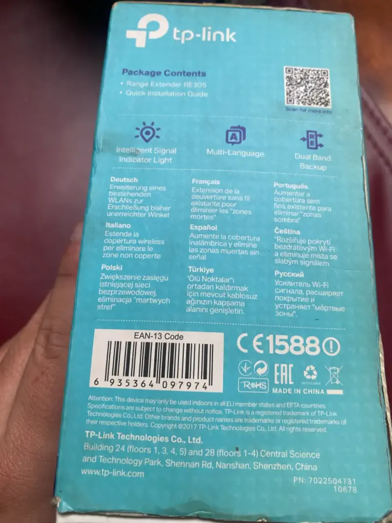 Extensor de Rango Wi-Fi TP-Link AC1200 RE305 - 2