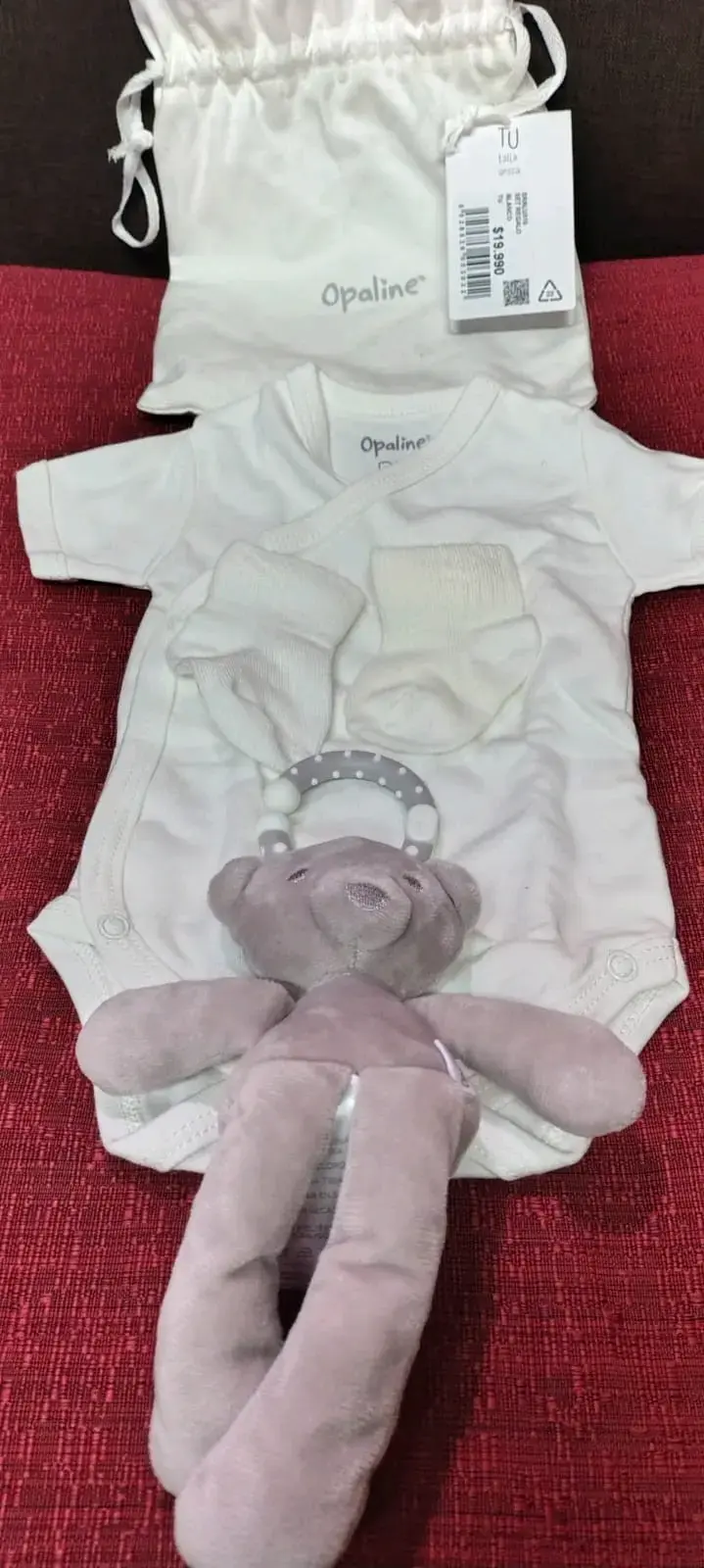 Set de ropa de bebé Opaline blanco - 2
