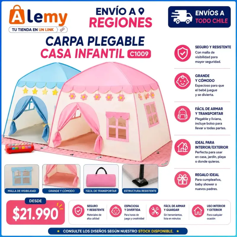 Carpa Plegable Casa Infantil Alemy