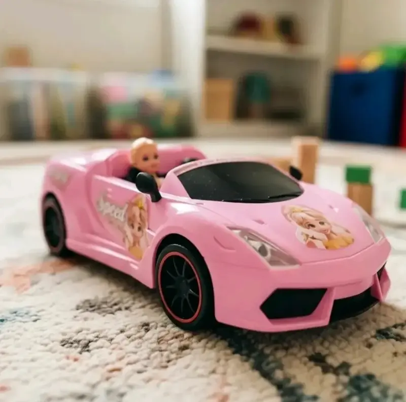 Auto de juguete rosa - 2