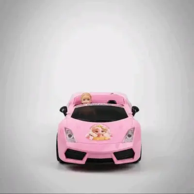 Auto de juguete rosa - miniatura 4