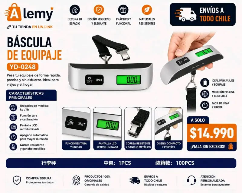 Báscula de equipaje digital YD-0248