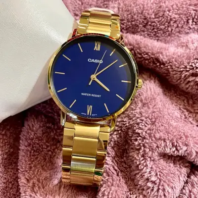 Reloj Casio análogo dorado con cronómetro - miniatura 2