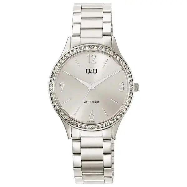 Reloj Q&Q plateado resistente al agua - 2