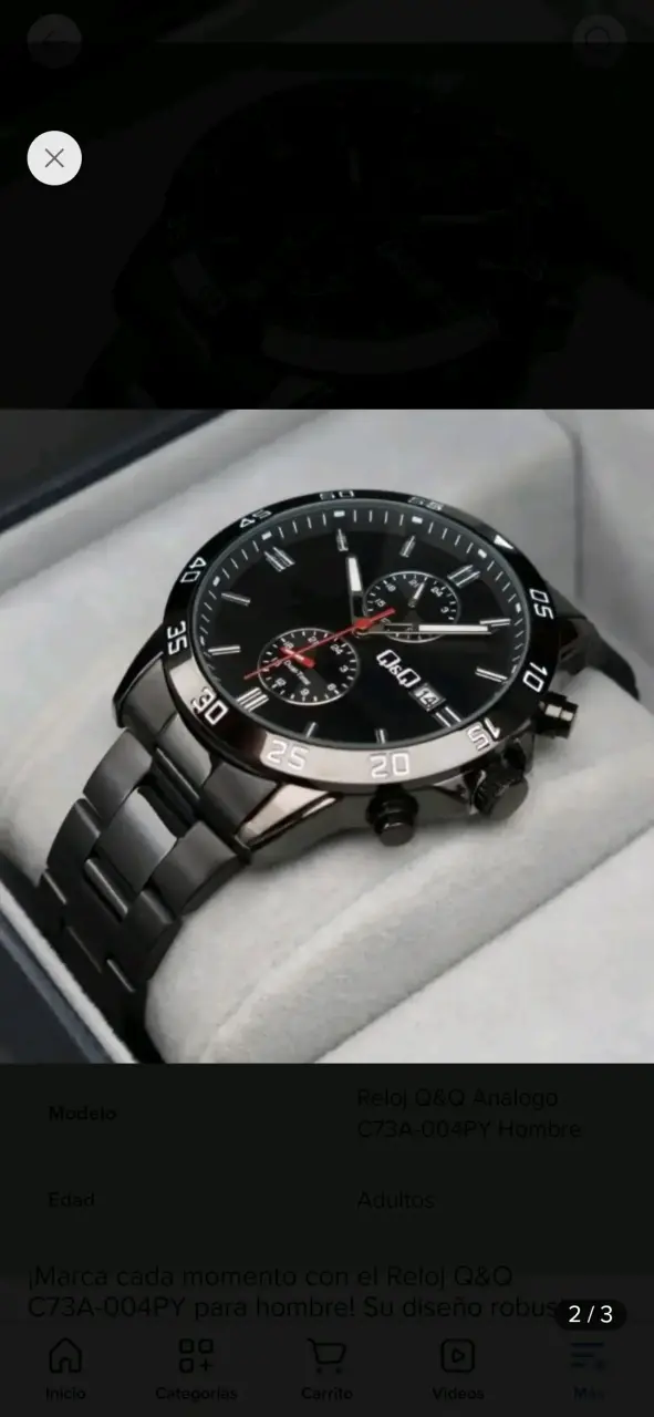 Reloj analógico Q&Q para hombre resistente al agua - 2