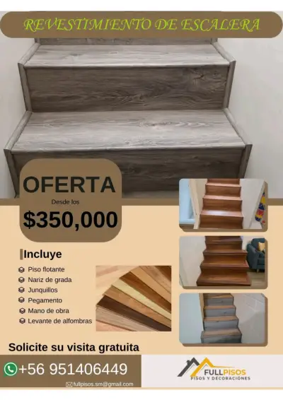 Revestimiento de escalera e instalación en piso fl - miniatura 1