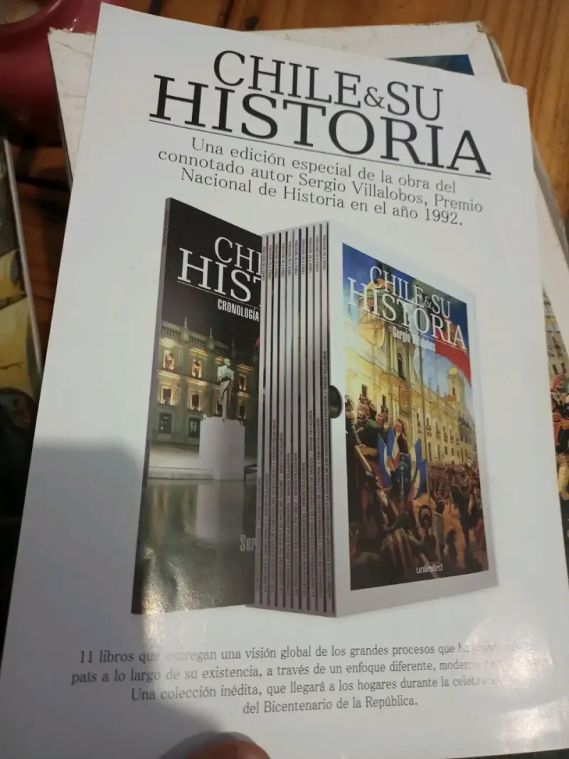Libro 'Chile & Su Historia' de Sergio Villalobos - 2