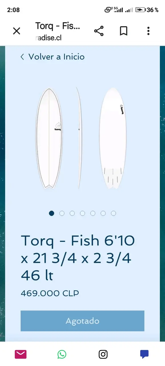 Tabla de surf Torq Fish 6'10"