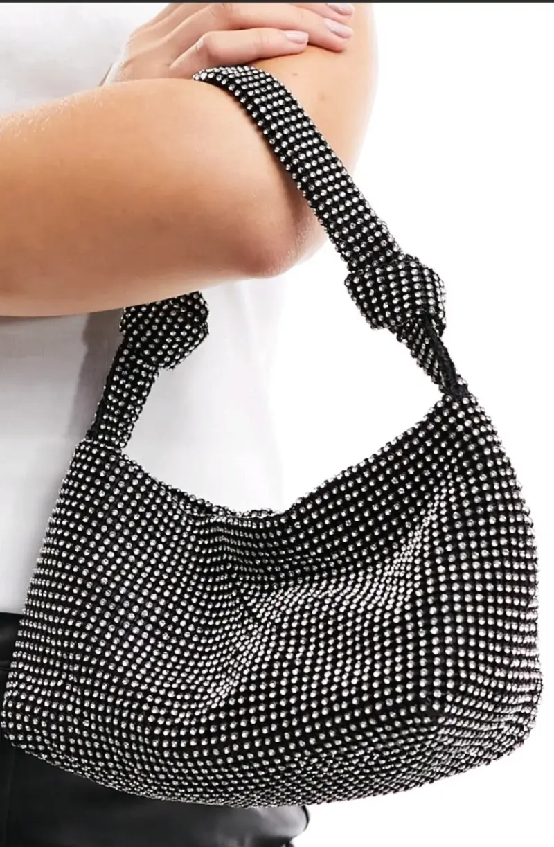 Cartera de mano con brillos - 2