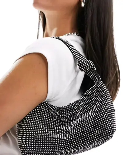 Cartera de mano con brillos - miniatura 4