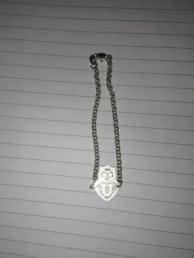 Pulsera de plata con escudo de equipo - miniatura 1