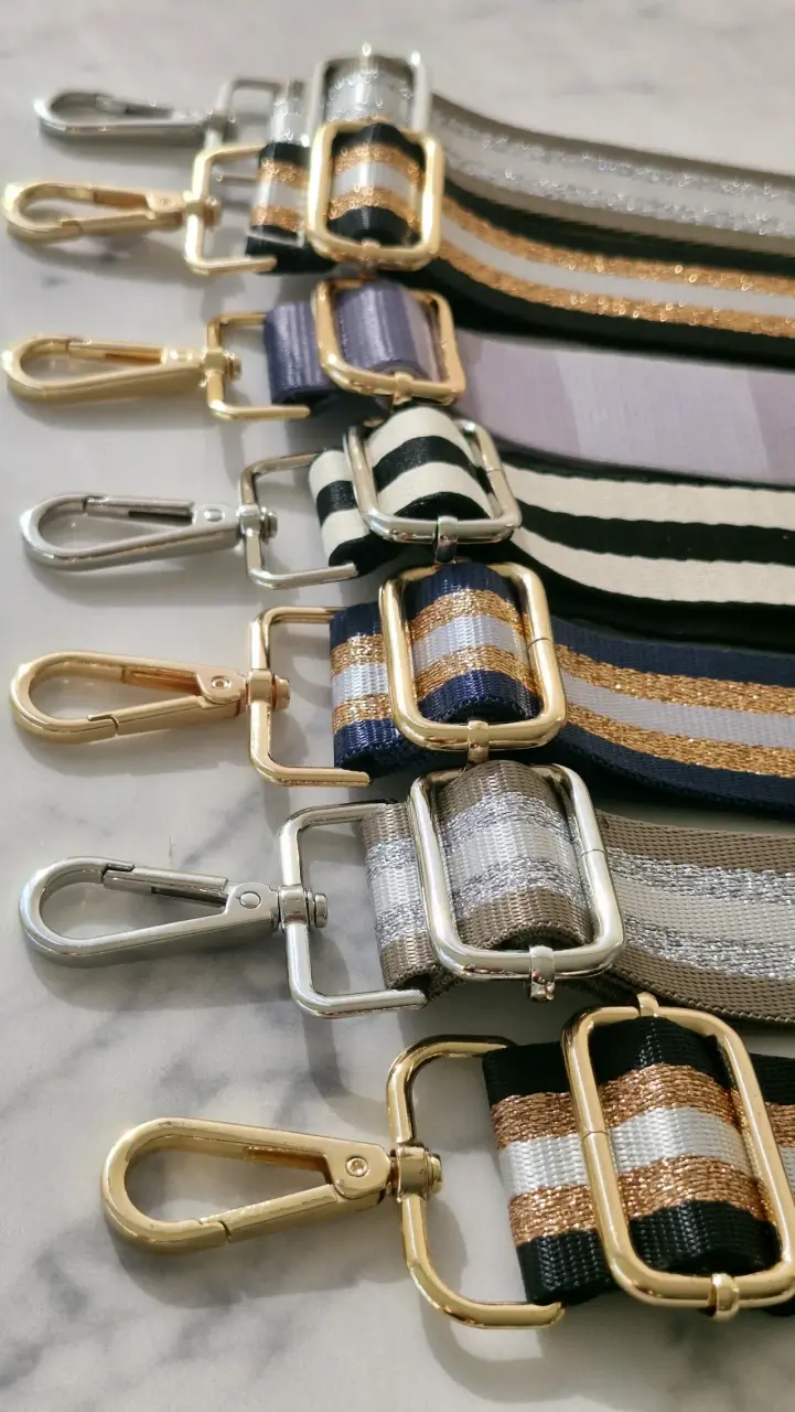 Correas ajustables para bolsos con hebillas doradas - 3